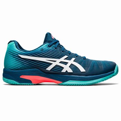 Asics Solution Speed FF Clay - Miesten Tenniskengät - Sininen/Valkoinen